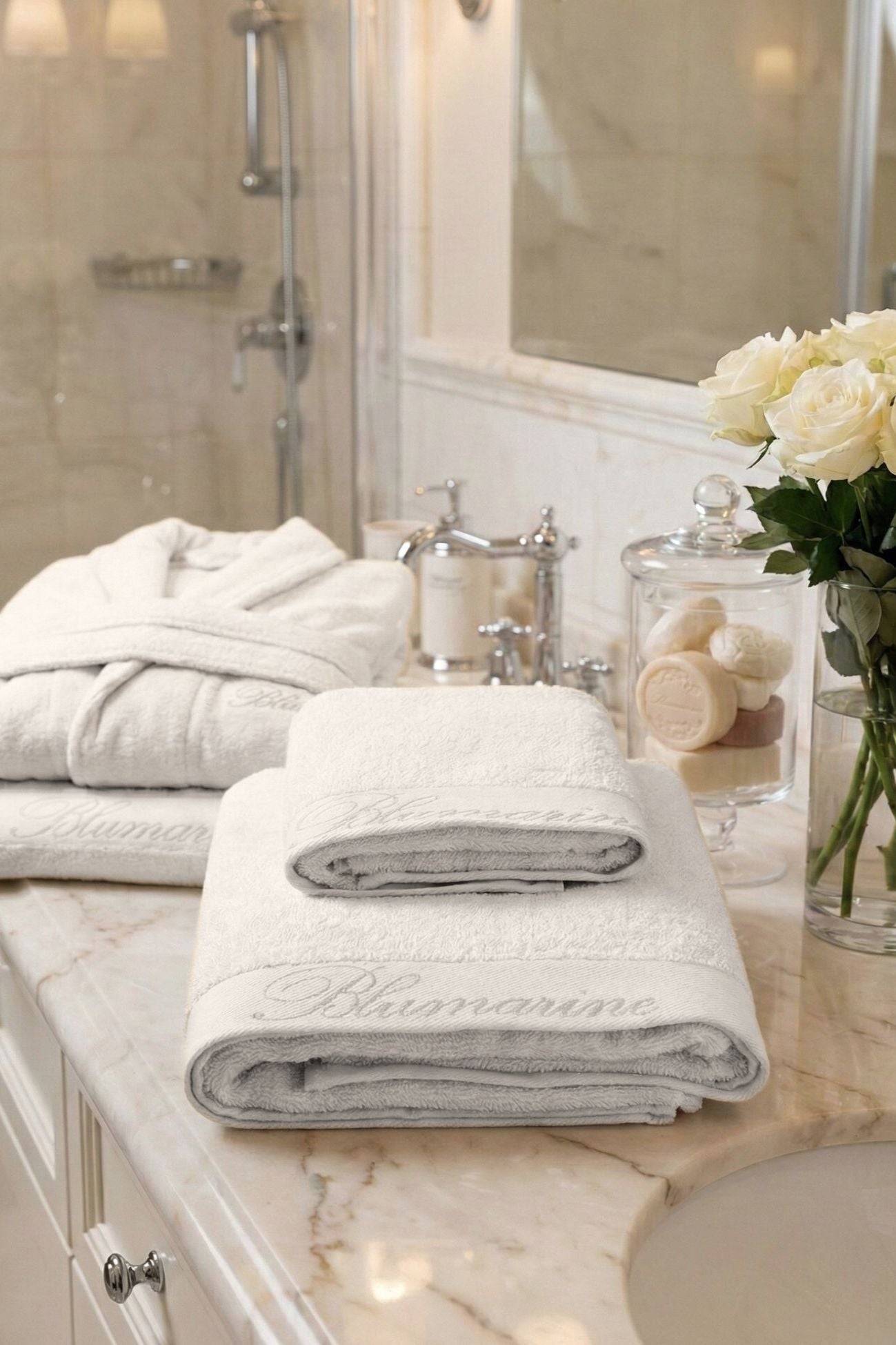 Spa Coppia Asciugamani Avorio