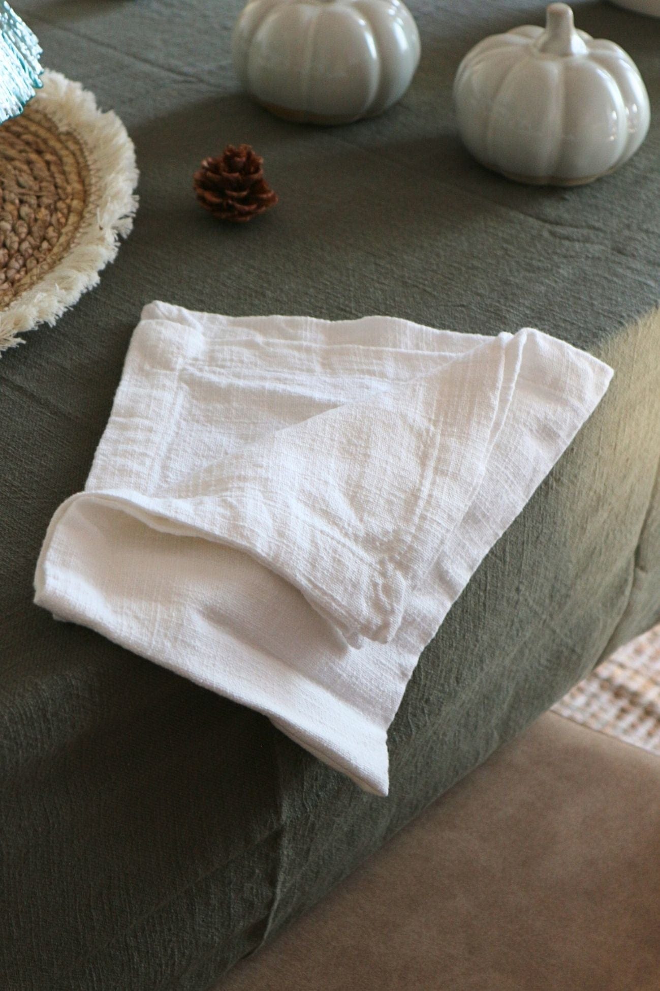 Storefactory Scandinavia Almo Almo - Tovagliolo in cotone riciclato bianco | Storefactory Scandinavia