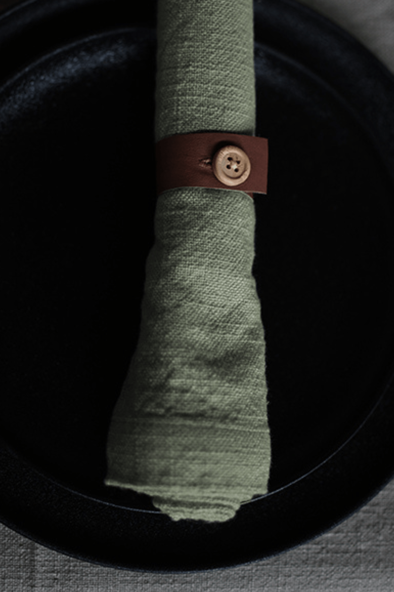 Storefactory Scandinavia Almo Tovagliolo in cotone riciclato verde