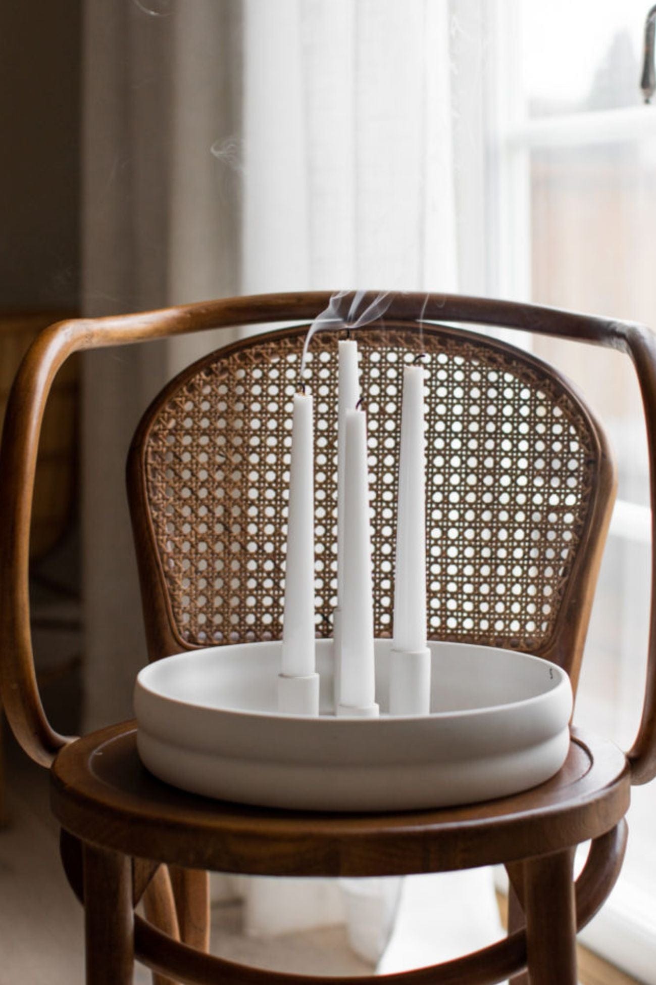 Storefactory Scandinavia Bolmen Bolmen - Portacandele di design in ceramica opaca bianca | Storefactory Scandinavia