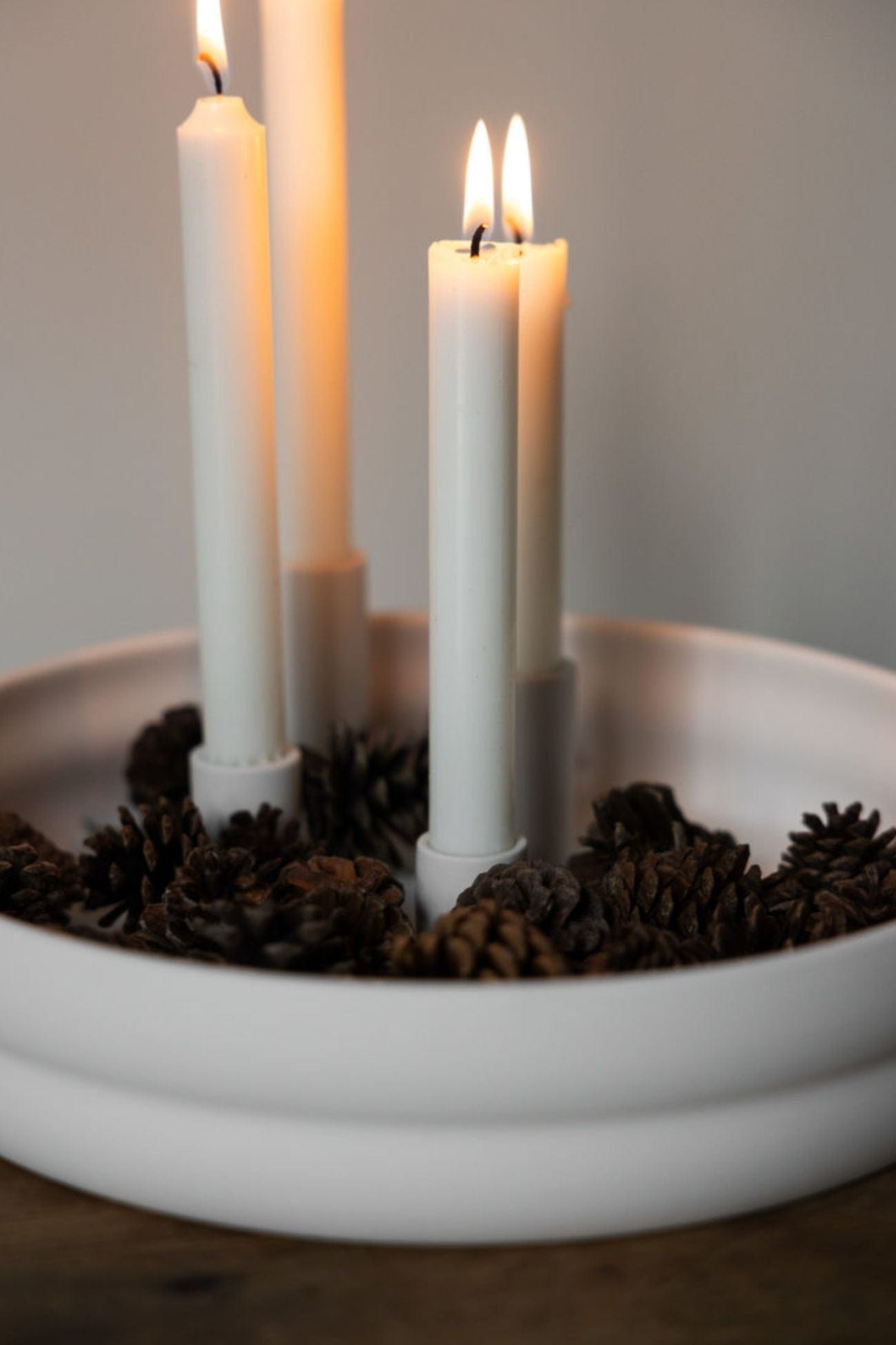 Storefactory Scandinavia Bolmen Bolmen - Portacandele di design in ceramica opaca bianca | Storefactory Scandinavia