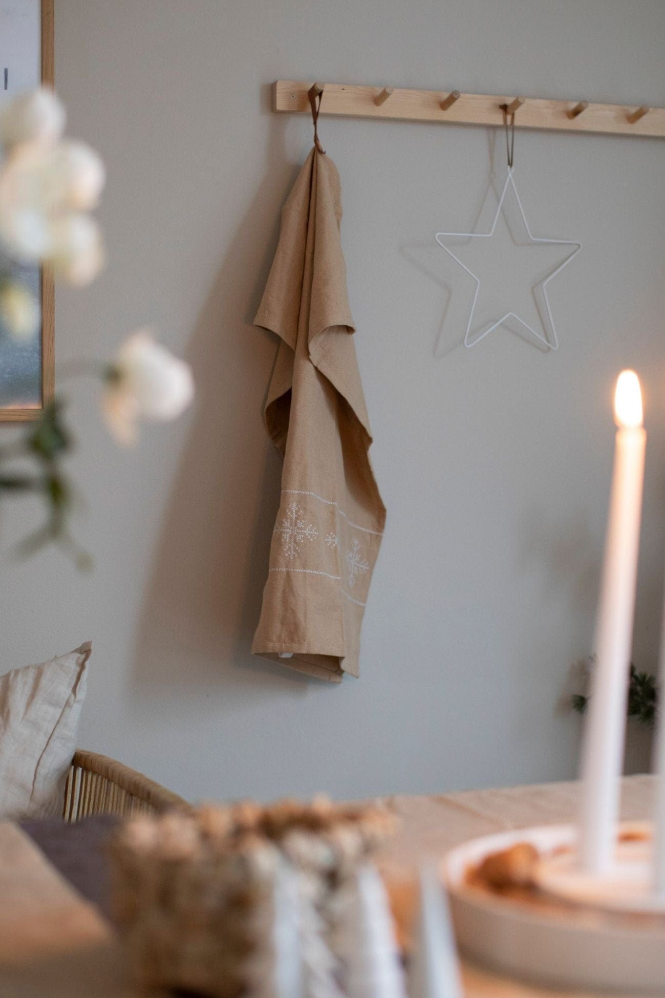 Storefactory Scandinavia Flinga Flinga - Strofinaccio in cotone biologico tortora/bianco | Storefactory Scandinavia