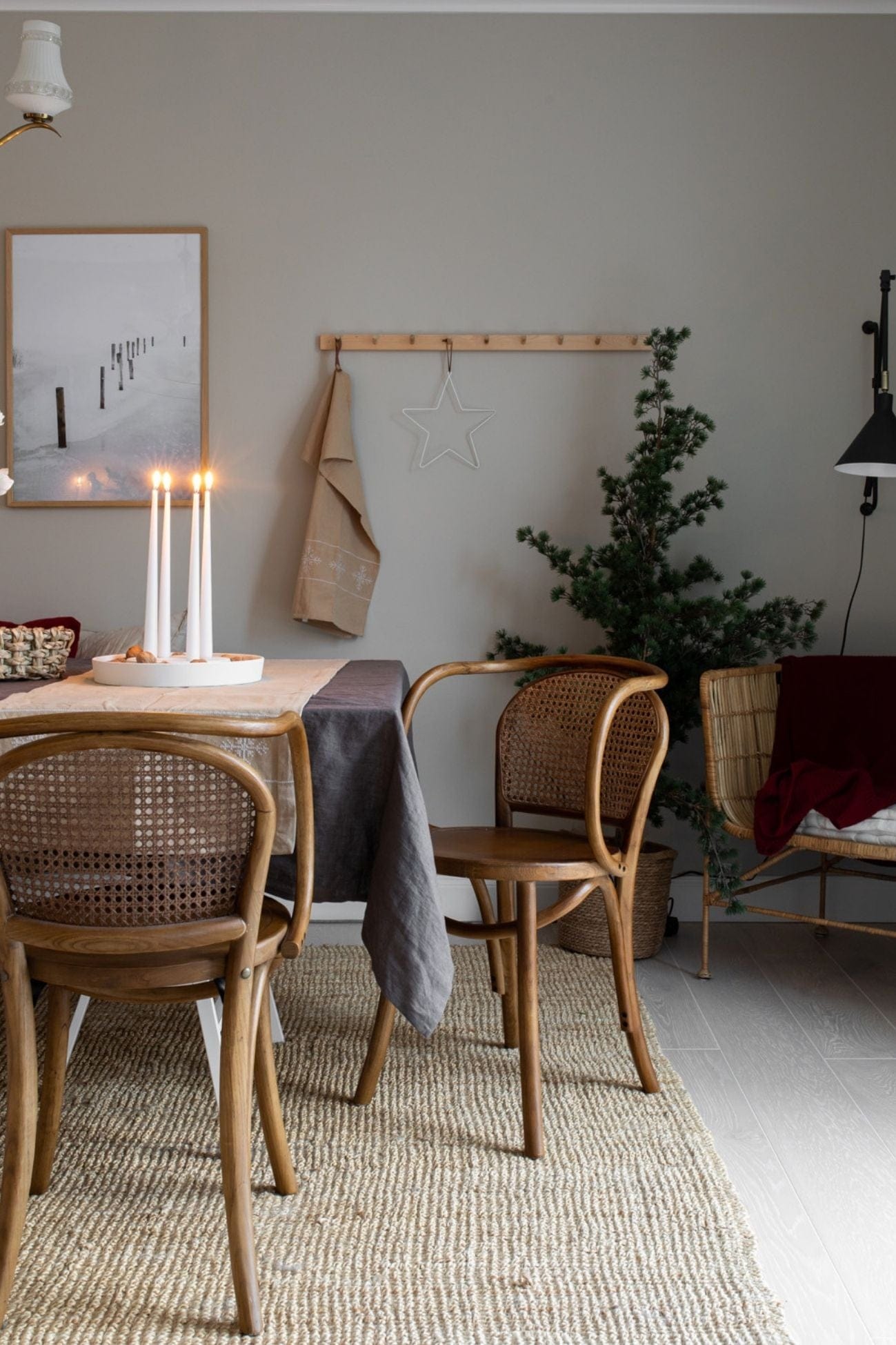 Storefactory Scandinavia Flinga Flinga - Strofinaccio in cotone biologico tortora/bianco | Storefactory Scandinavia