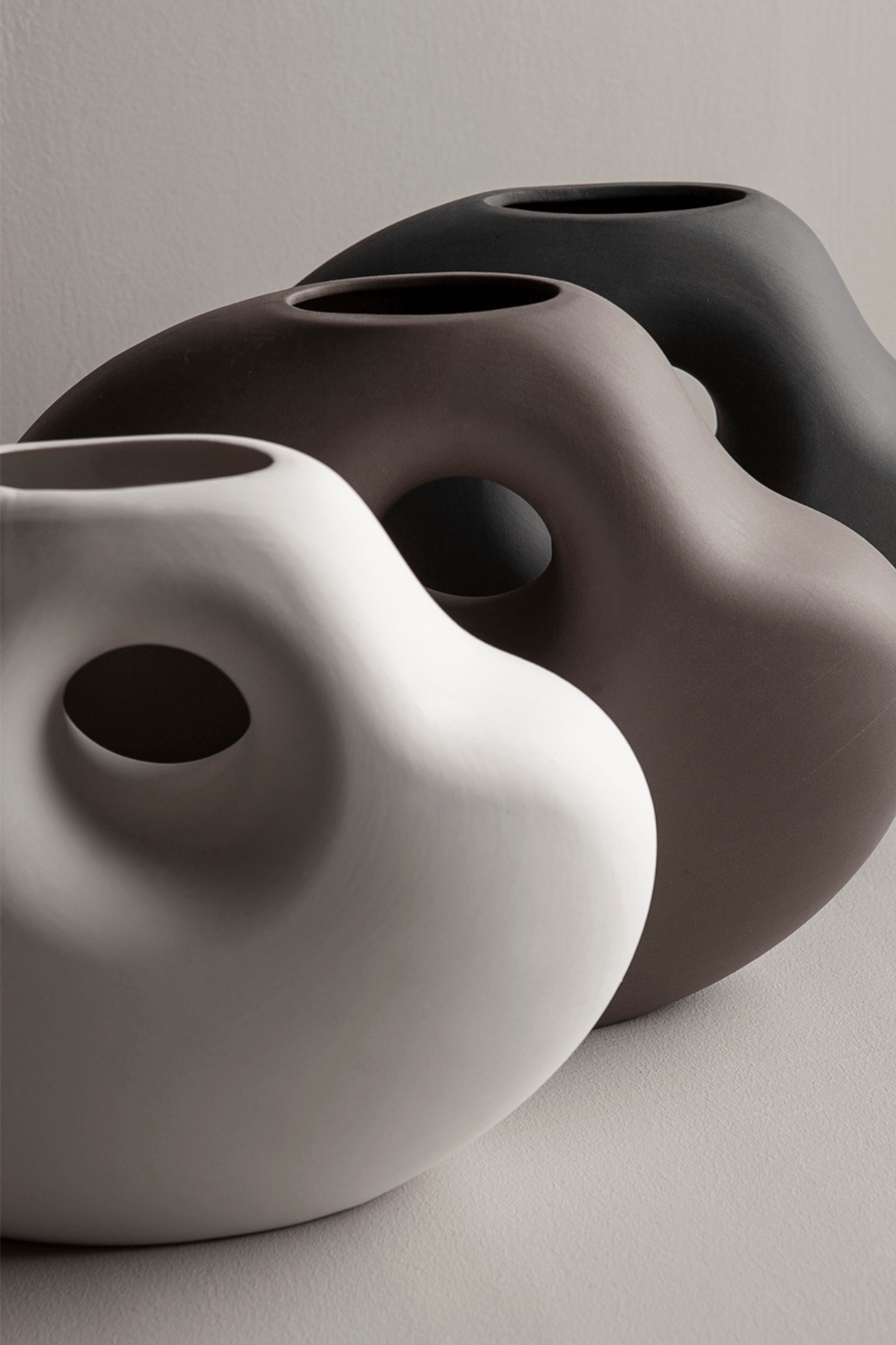 Storefactory Scandinavia Lunden Vaso di design in ceramica bianca opaca