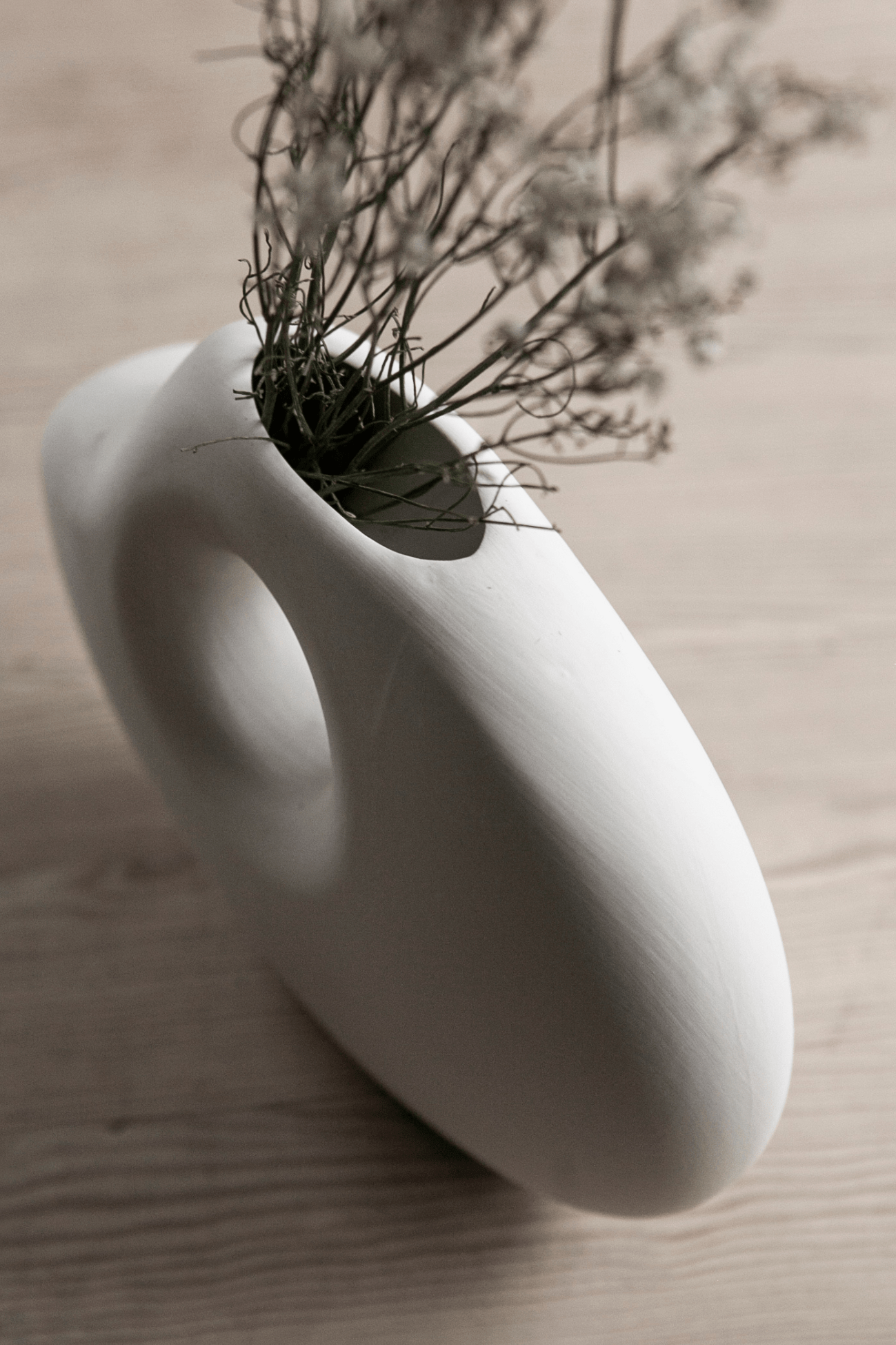 Storefactory Scandinavia Lunden Vaso di design in ceramica bianca opaca