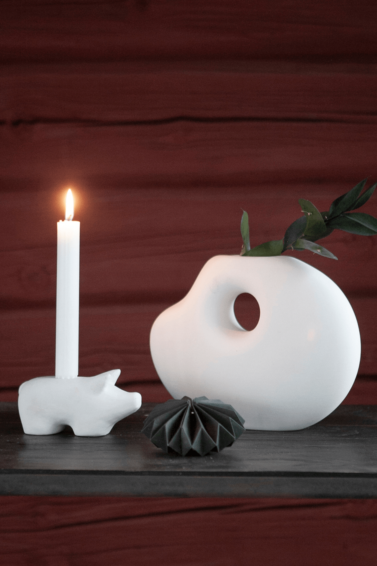 Storefactory Scandinavia Lunden Vaso di design in ceramica bianca opaca