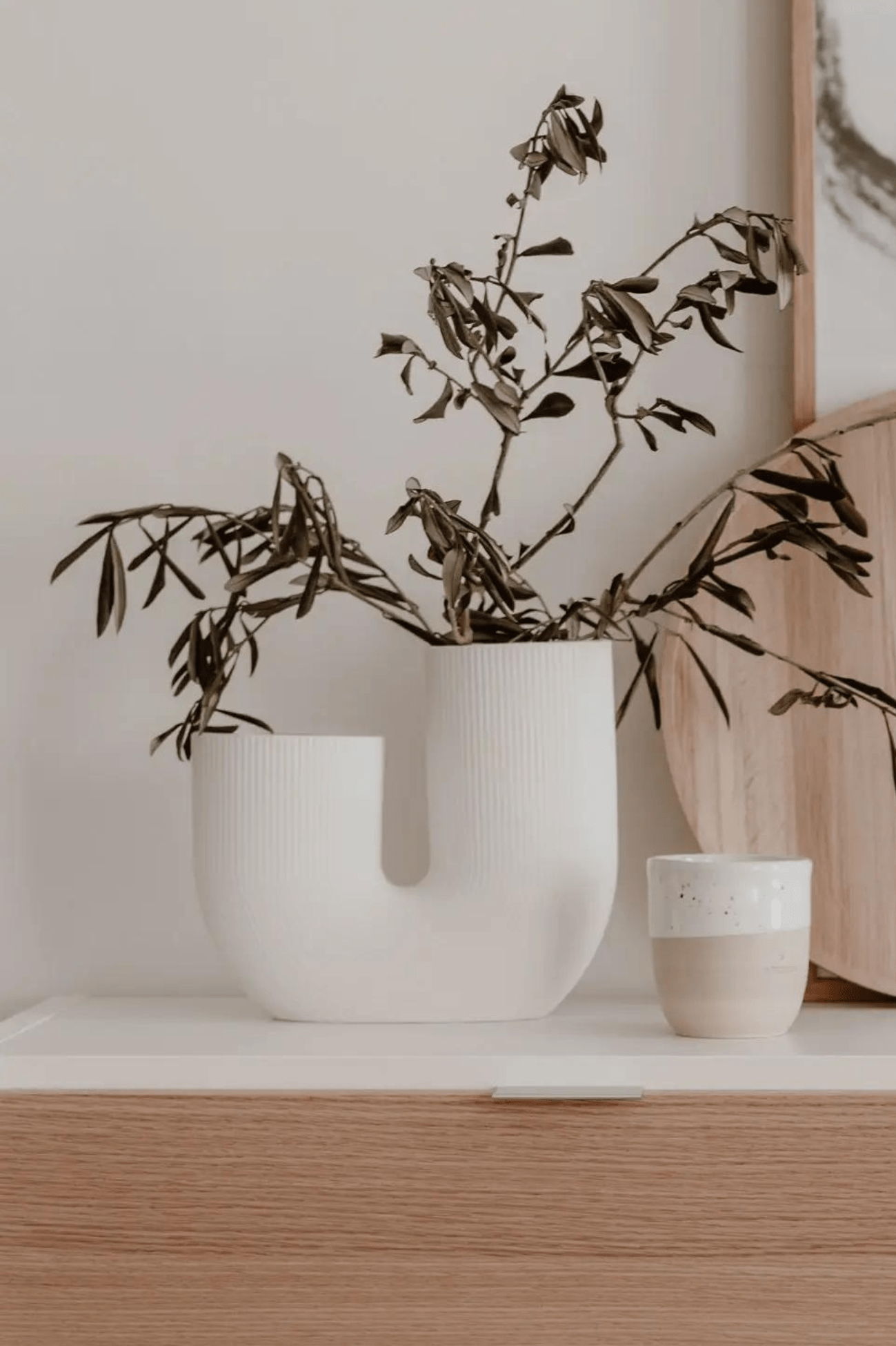 Storefactory Scandinavia Nordic Vaso di design Stråvalla in ceramica bianca