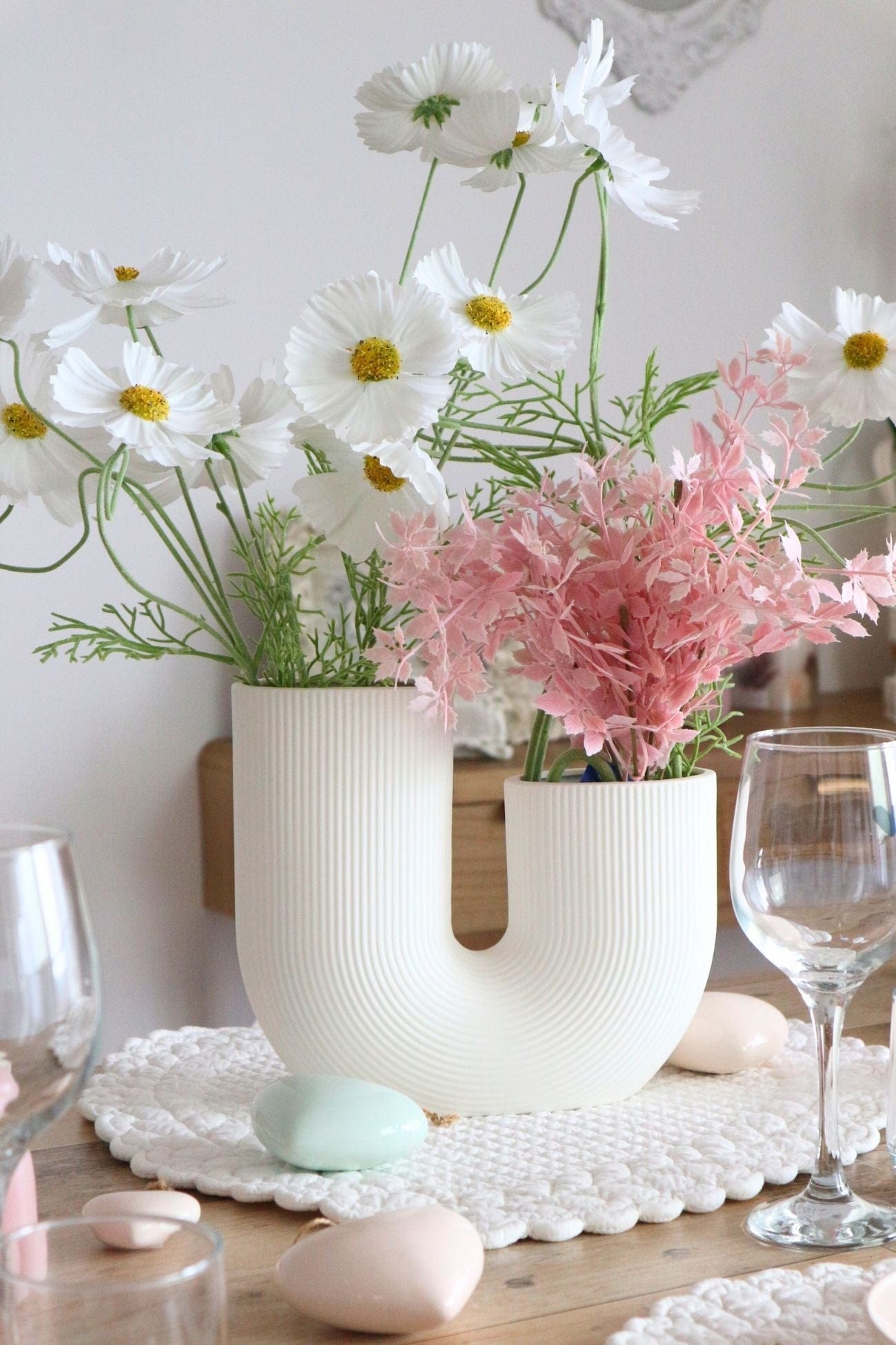 Storefactory Scandinavia Stravalla Stravalla - Vaso di design Stråvalla in ceramica bianca | Storefactory Scandinavia