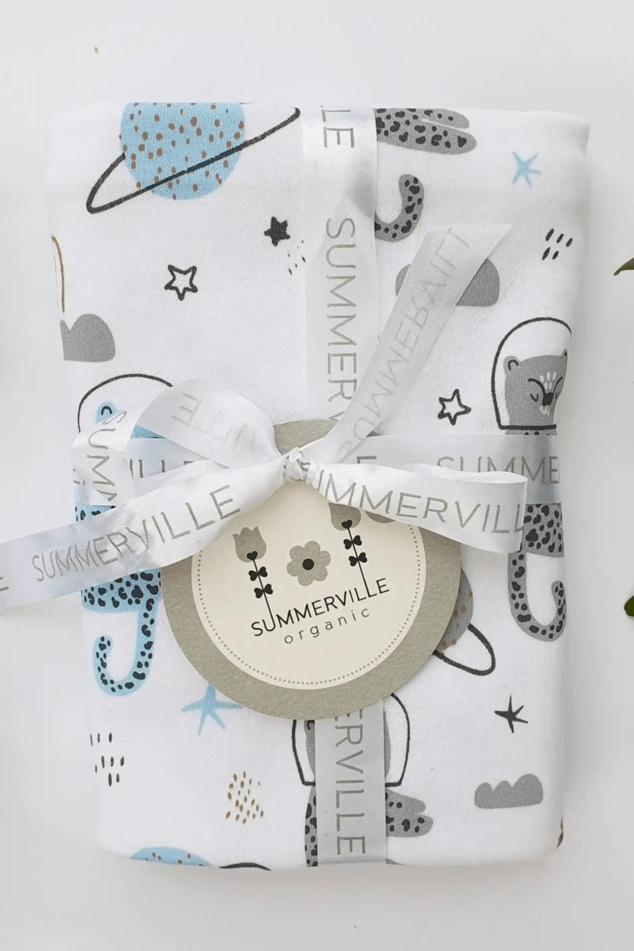 Summerville Organic Astrocat Astrocat - Copertina per neonati con gatti spaziali 80x70cm | Summerville Organic