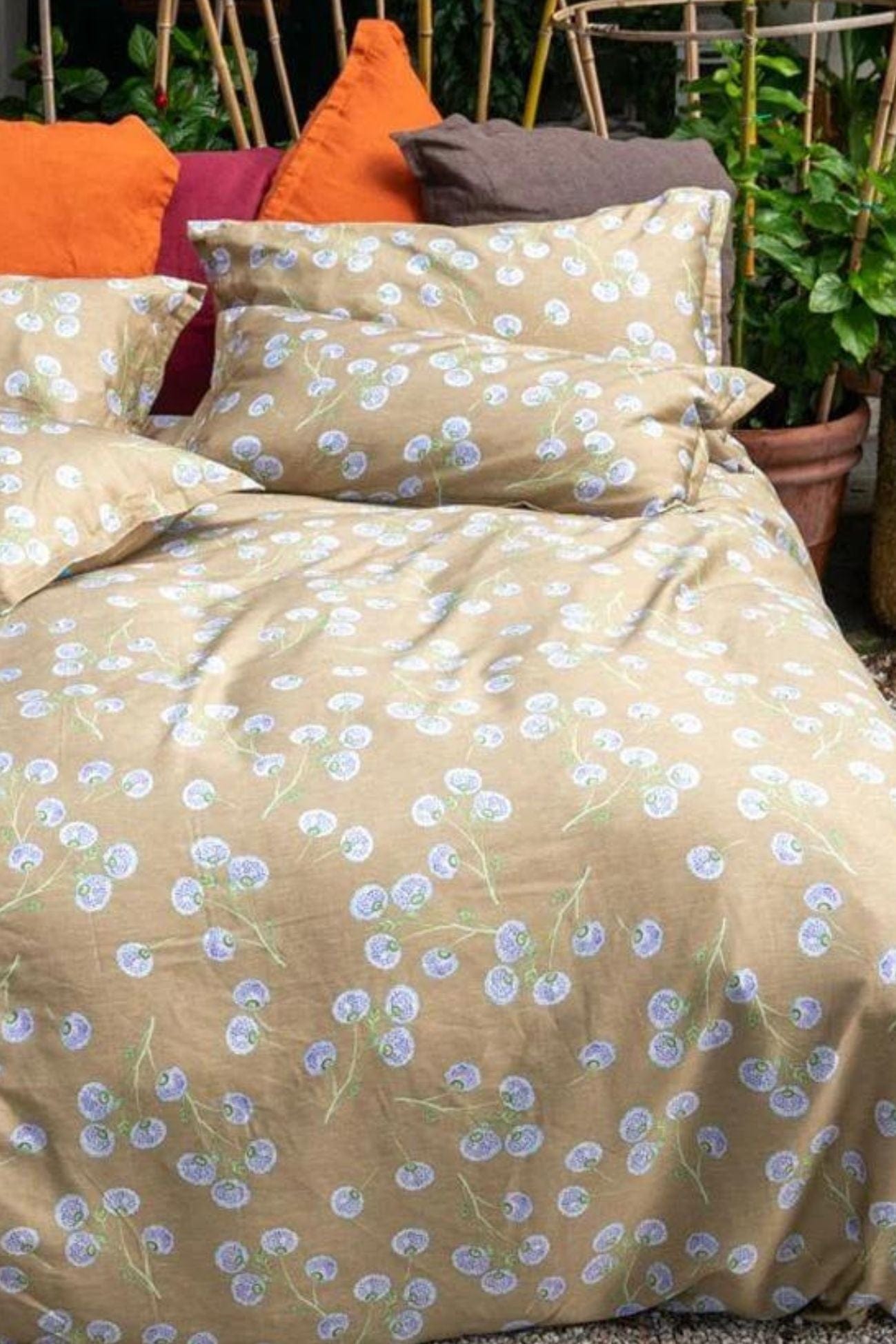 Tessitura Toscana Telerie Boulevard Boulevard - Boulevard - Parure copripiumino double-face in raso di cotone con 2 federe 250x200 | Tessitura Toscana Telerie