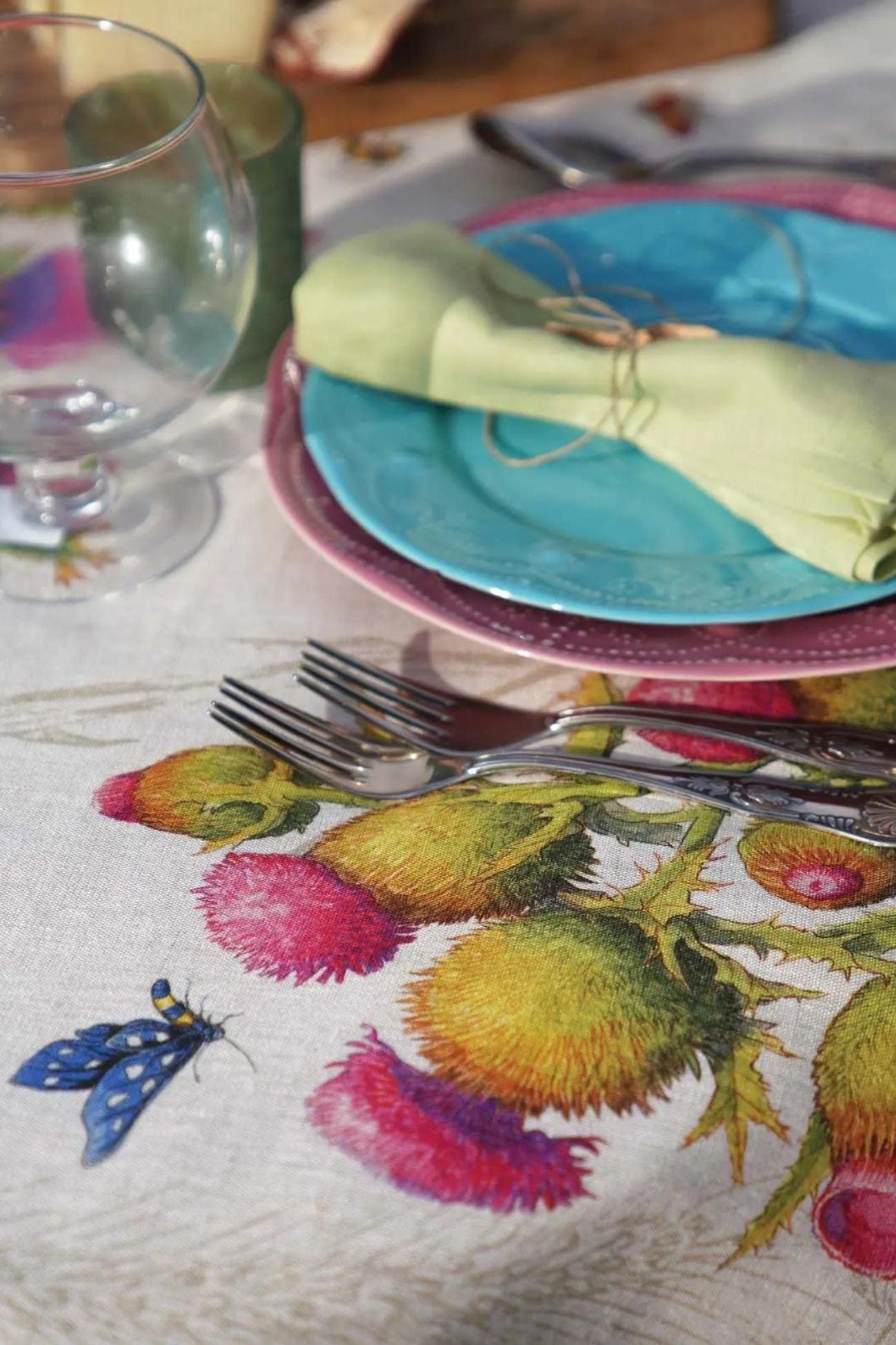 Tessitura Toscana Telerie Cynar Cynar - Tovaglia in puro lino con orlo semplice varie misure | Tessitura Toscana Telerie