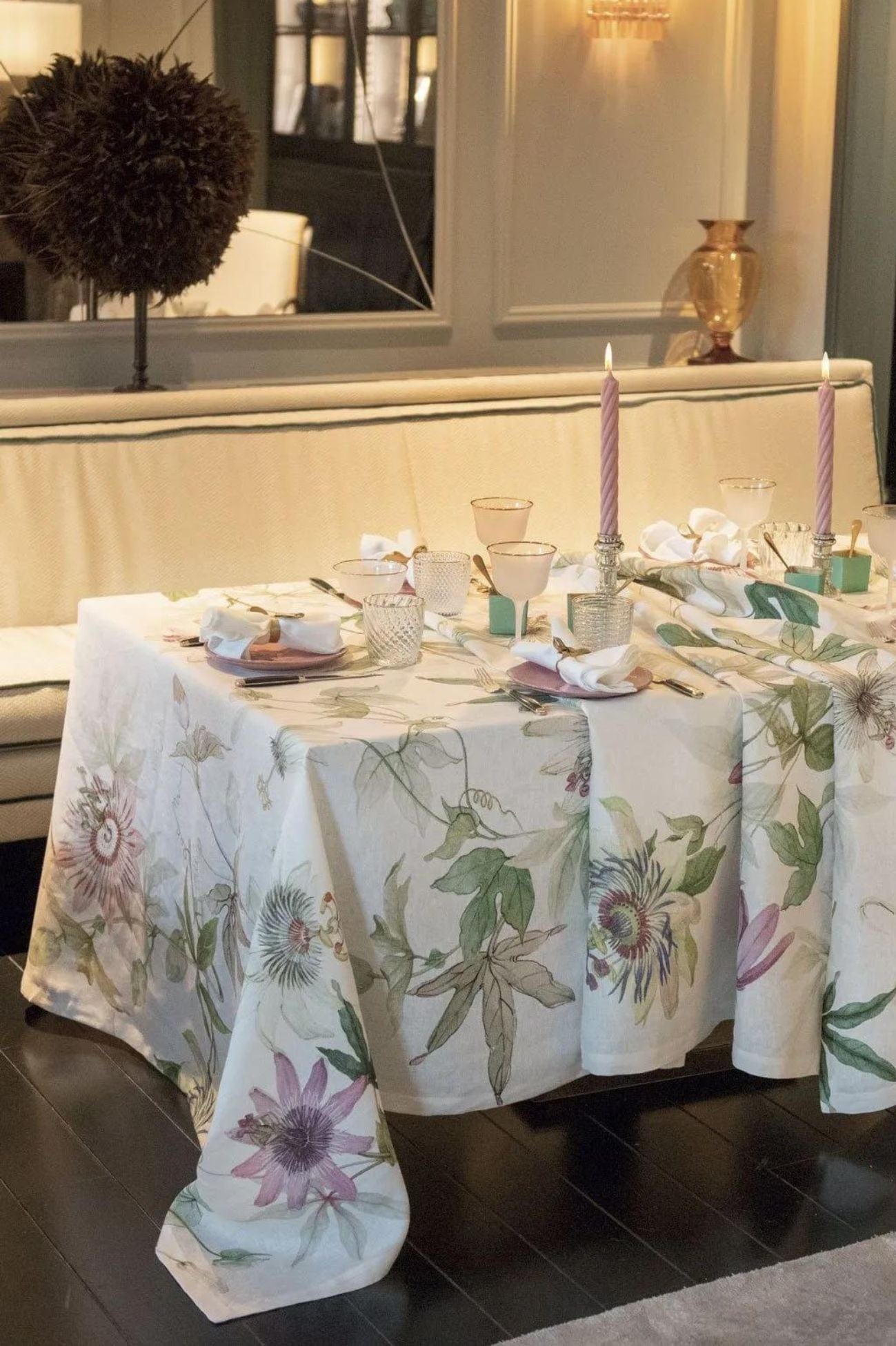 Tessitura Toscana Telerie Granadilla Granadilla - Tovaglia in puro lino con orlo semplice varie misure | Tessitura Toscana Telerie