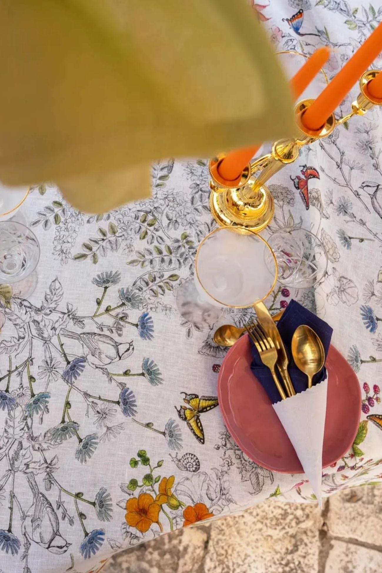 Tessitura Toscana Telerie Gravure Gravure - Tovaglia in puro lino con orlo semplice varie misure | Tessitura Toscana Telerie