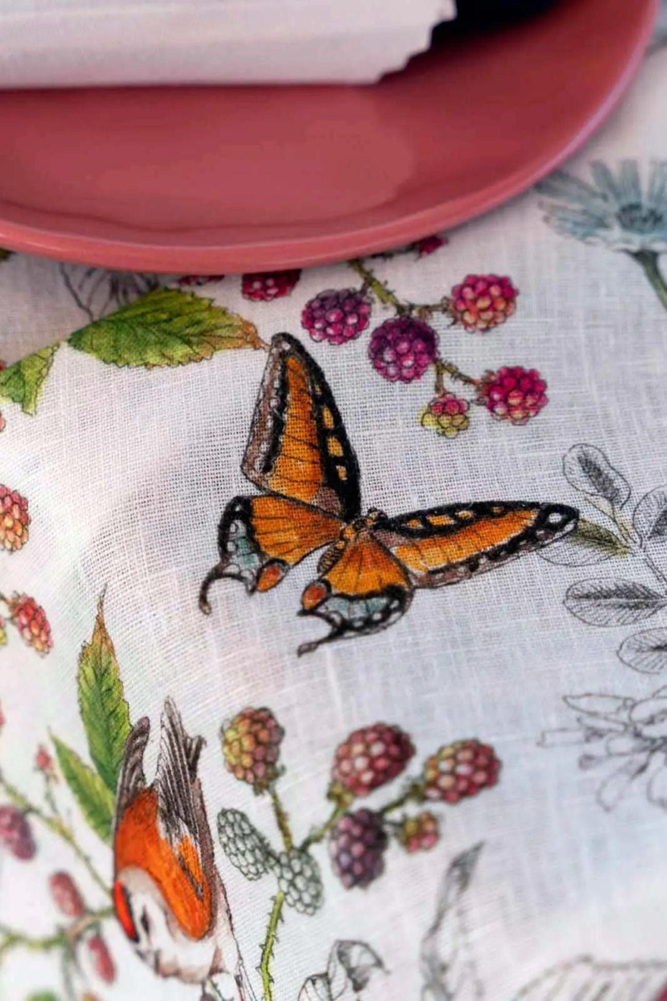 Tessitura Toscana Telerie Gravure Gravure - Tovaglia in puro lino con orlo semplice varie misure | Tessitura Toscana Telerie