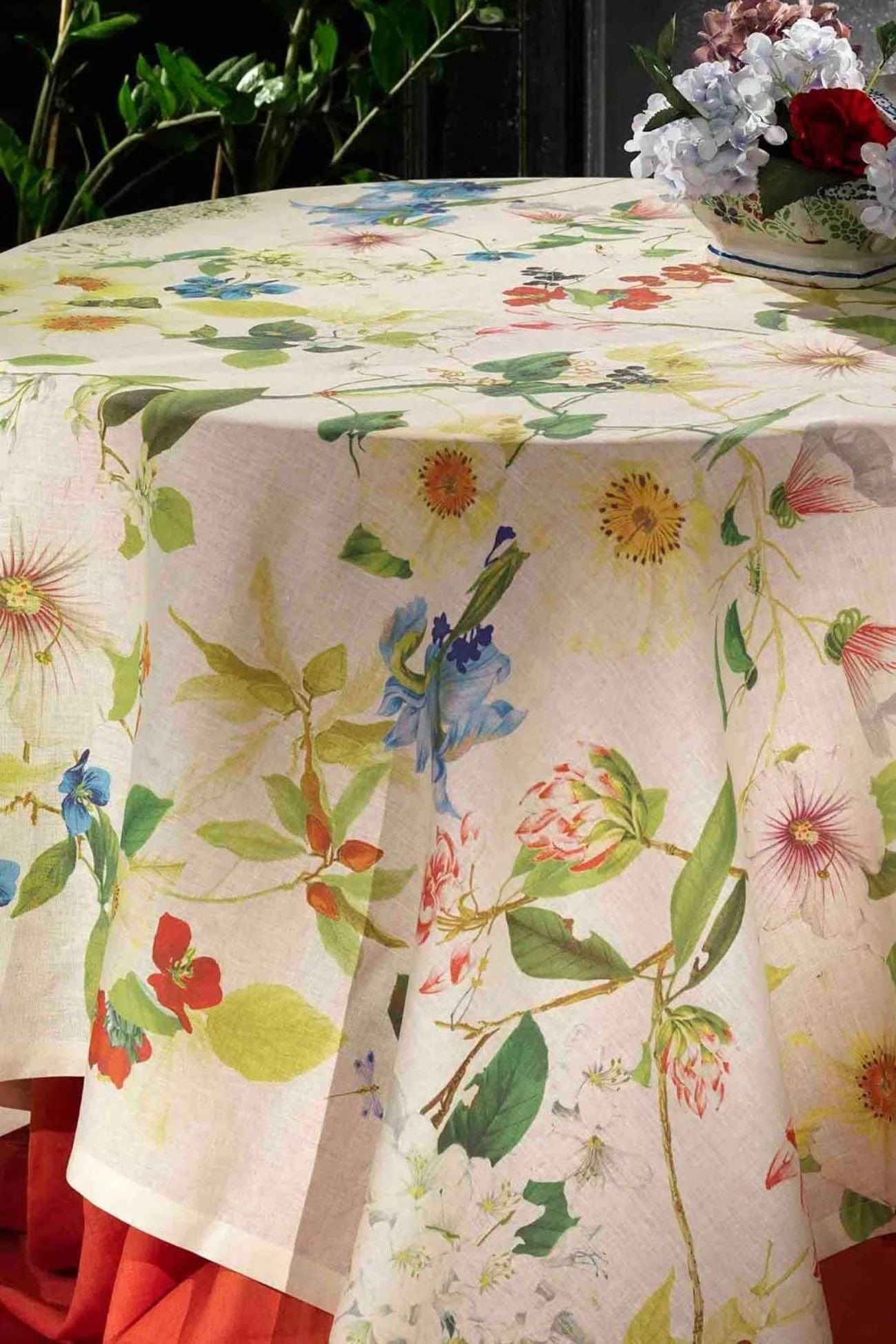 Tessitura Toscana Telerie Ibisco Ibisco - Tovaglia in puro lino con orlo semplice varie misure | Tessitura Toscana Telerie