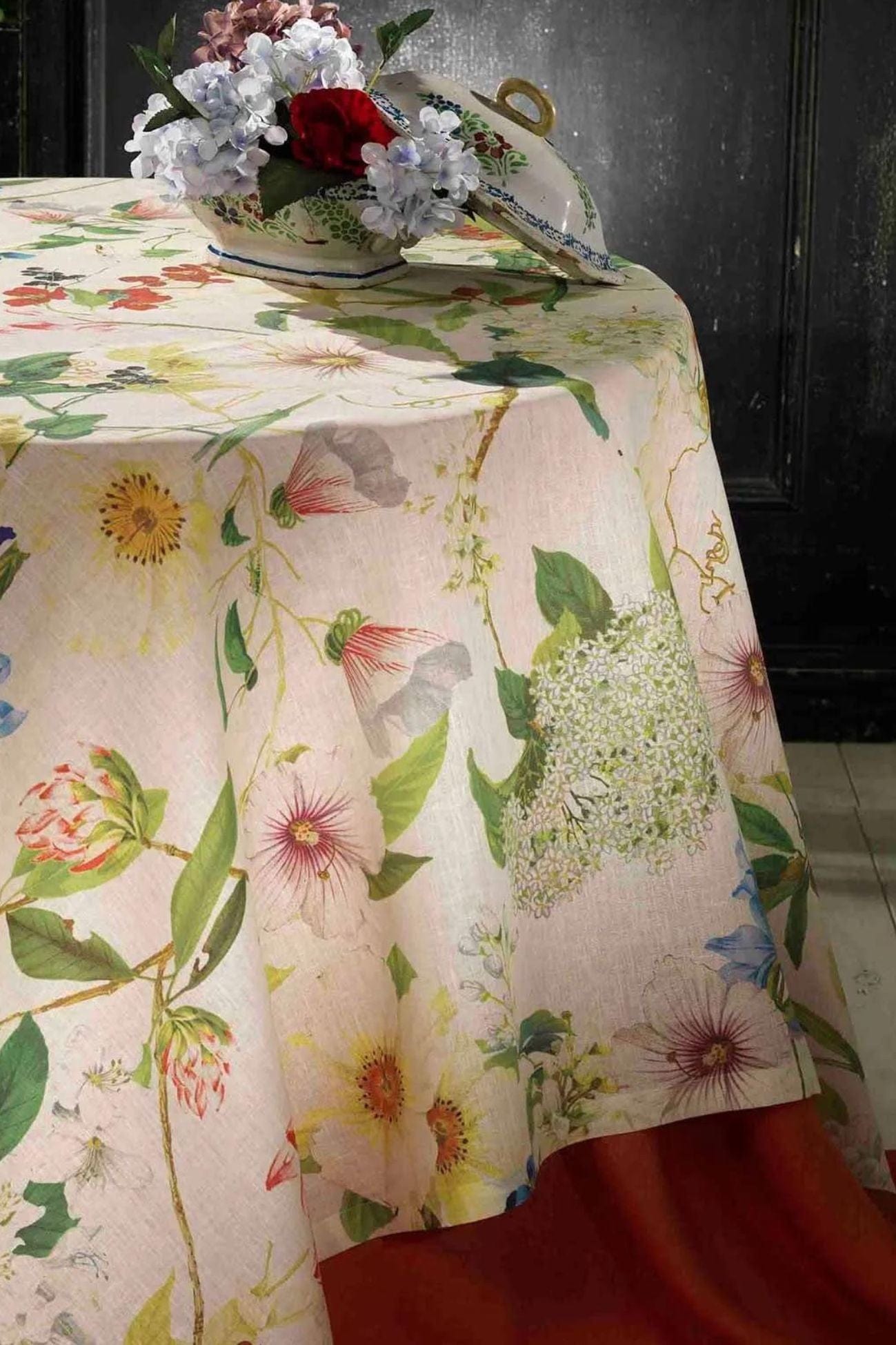 Tessitura Toscana Telerie Ibisco Ibisco - Tovaglia in puro lino con orlo semplice varie misure | Tessitura Toscana Telerie