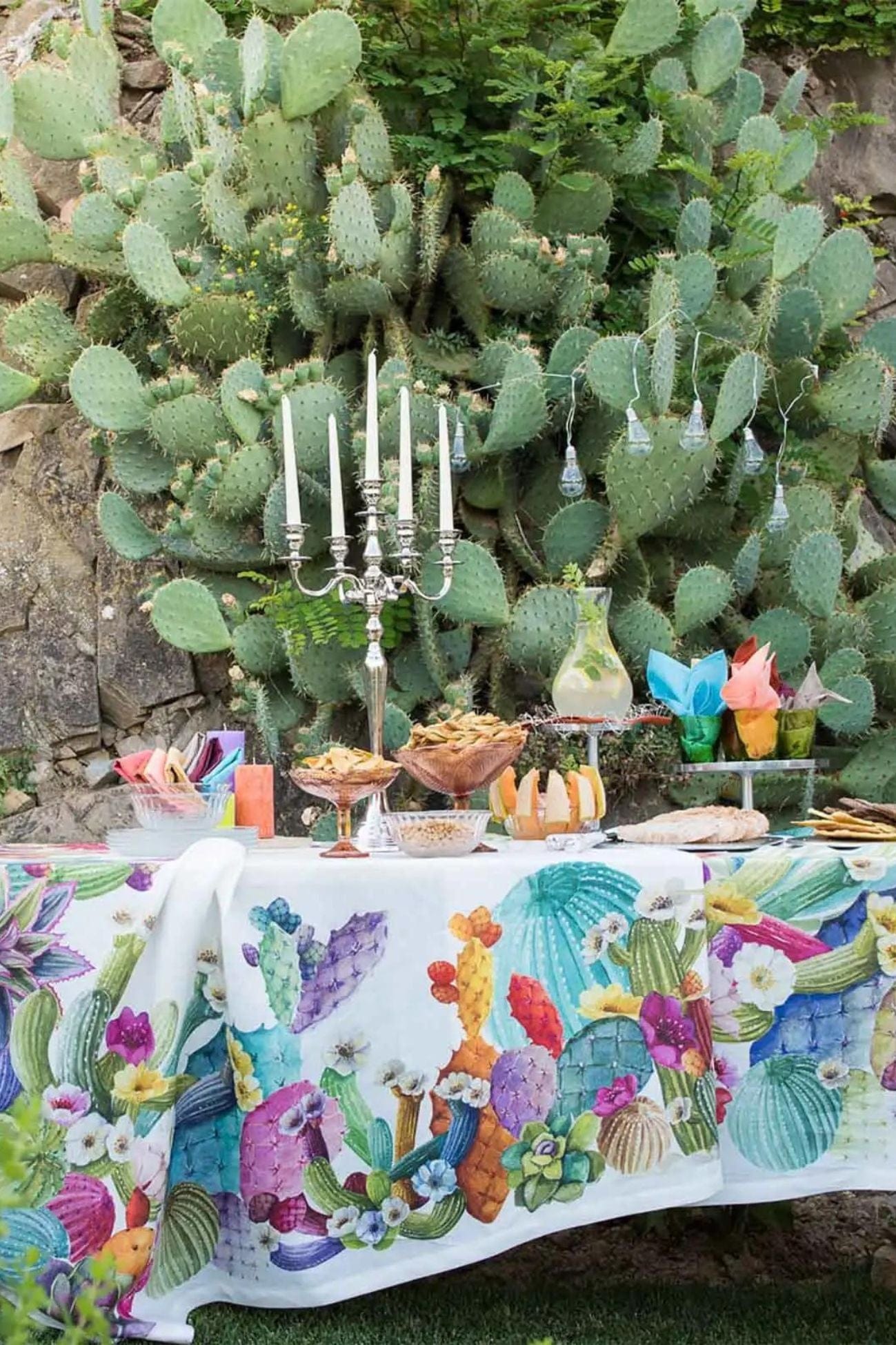 Tessitura Toscana Telerie Kactus Kactus - Tovaglia in puro lino con orlo semplice varie misure | Tessitura Toscana Telerie