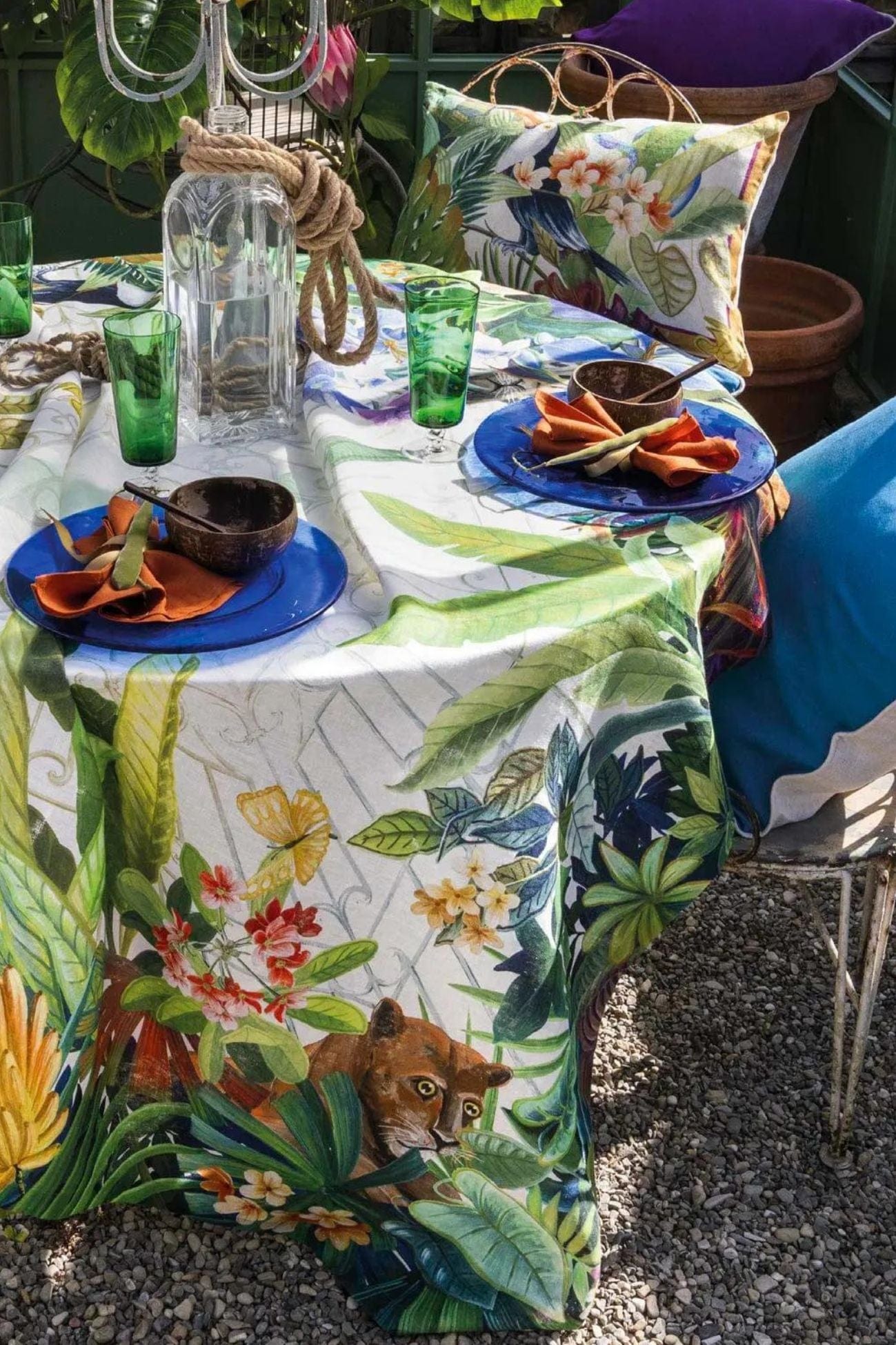 Tessitura Toscana Telerie Naif Naif - Tovaglia in puro lino con orlo semplice varie misure | Tessitura Toscana Telerie