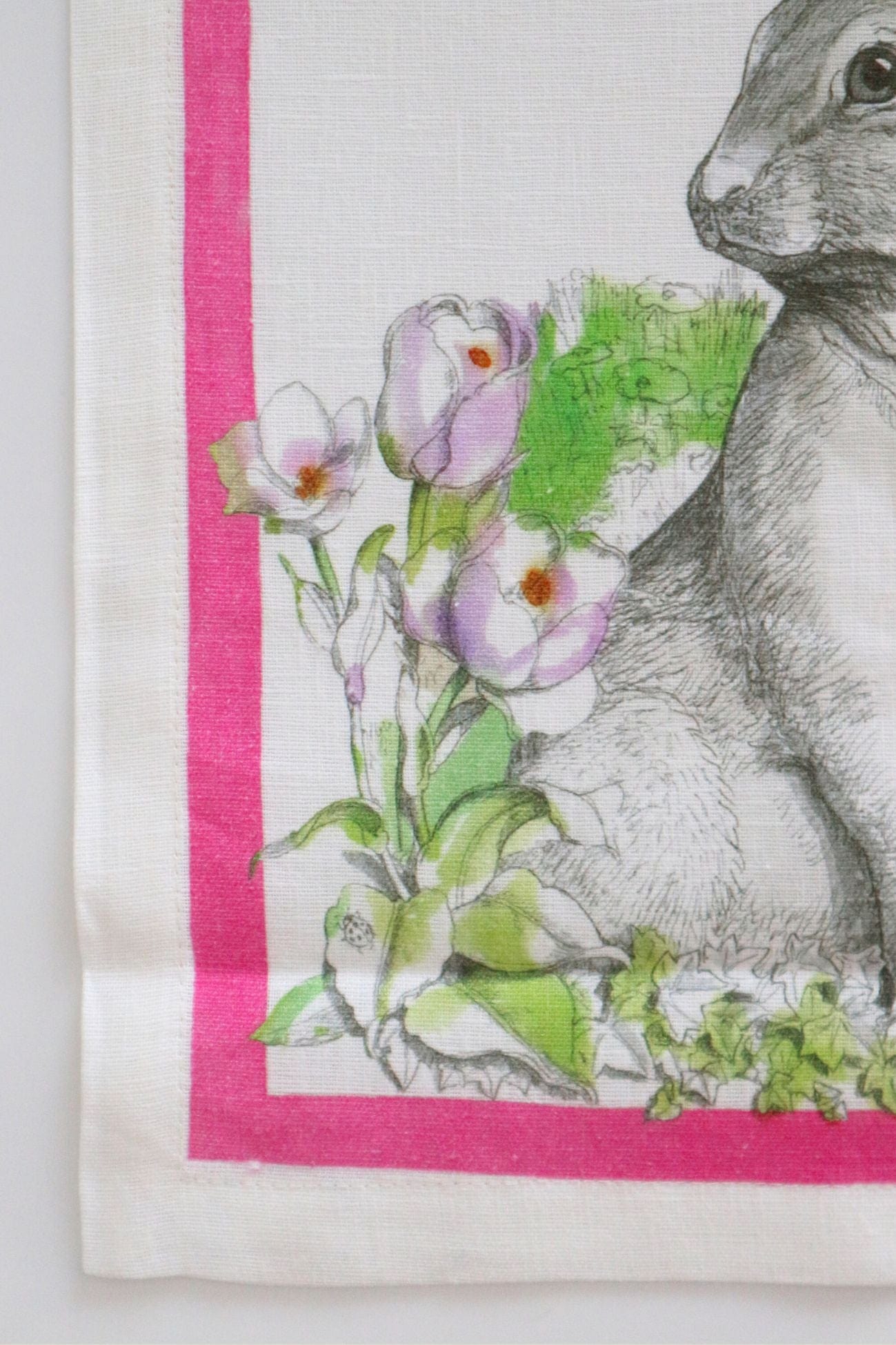 Tessitura Toscana Telerie Remì Remì - Runner pasquale in puro lino con orlo semplice 45x170 | Tessitura Toscana Telerie