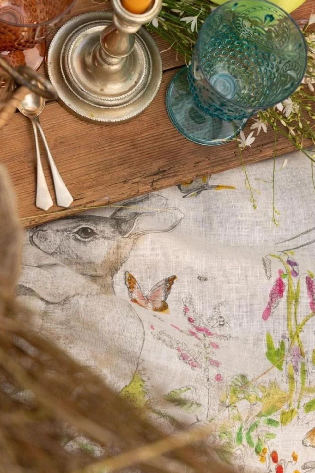 Tessitura Toscana Telerie Remì Remì - Tovaglia pasquale in puro lino con orlo semplice varie misure | Tessitura Toscana Telerie