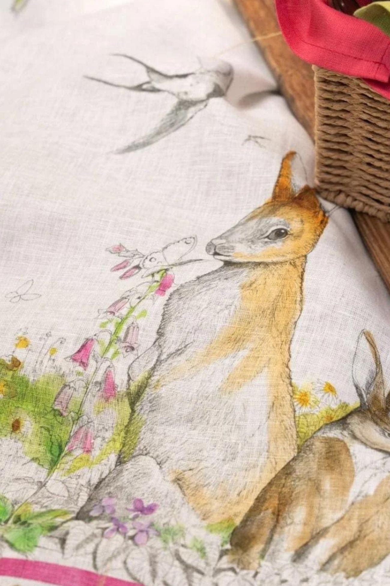 Tessitura Toscana Telerie Remì Remì - Tovaglia pasquale in puro lino con orlo semplice varie misure | Tessitura Toscana Telerie