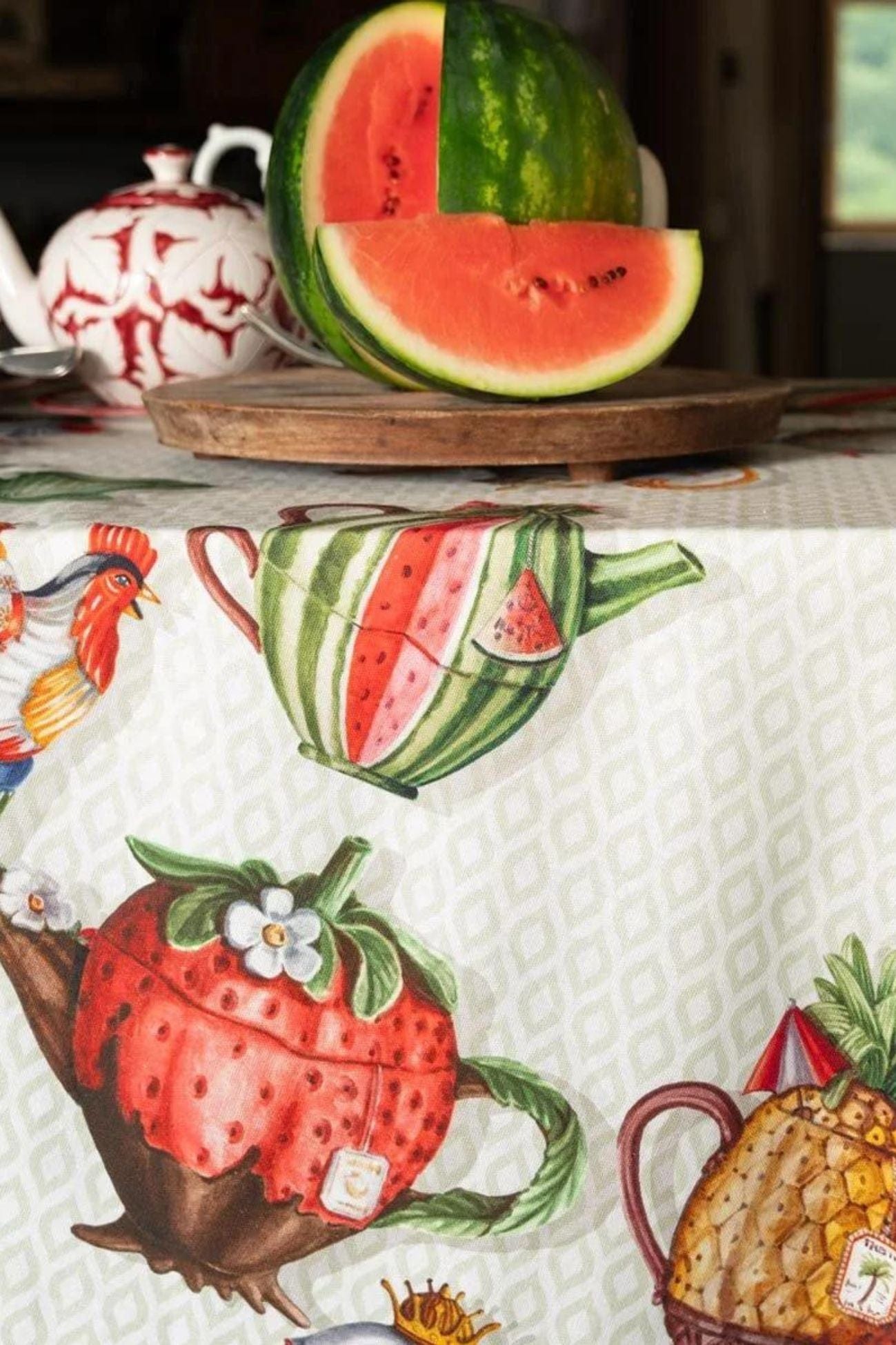 Tessitura Toscana Telerie Teabreak Teabreak - Tovaglia in cotone con orlo semplice varie misure | Tessitura Toscana Telerie