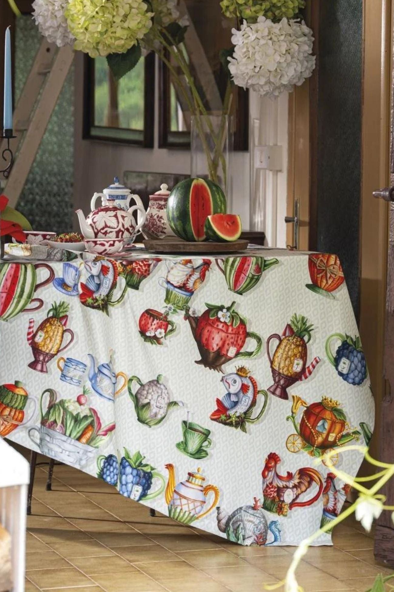 Tessitura Toscana Telerie Teabreak Teabreak - Tovaglia in cotone con orlo semplice varie misure | Tessitura Toscana Telerie