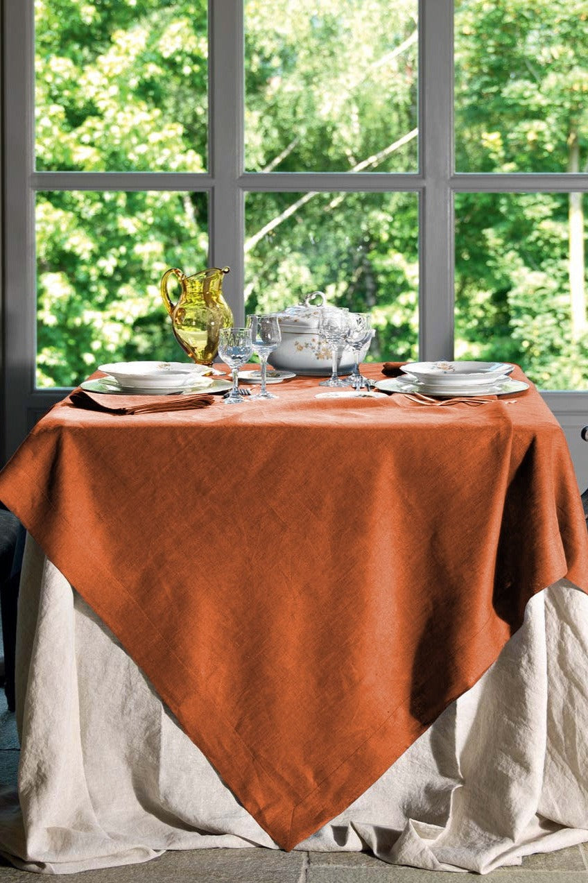 Tovaglia Tiziano Pumpkin - Tessitura Toscana Telerie