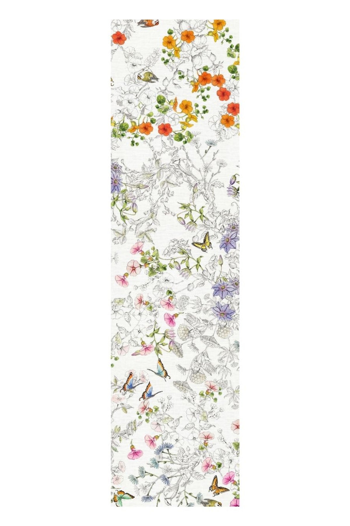 Gravure Runner - Tessitura Toscana Telerie, dettaglio disegno floreale