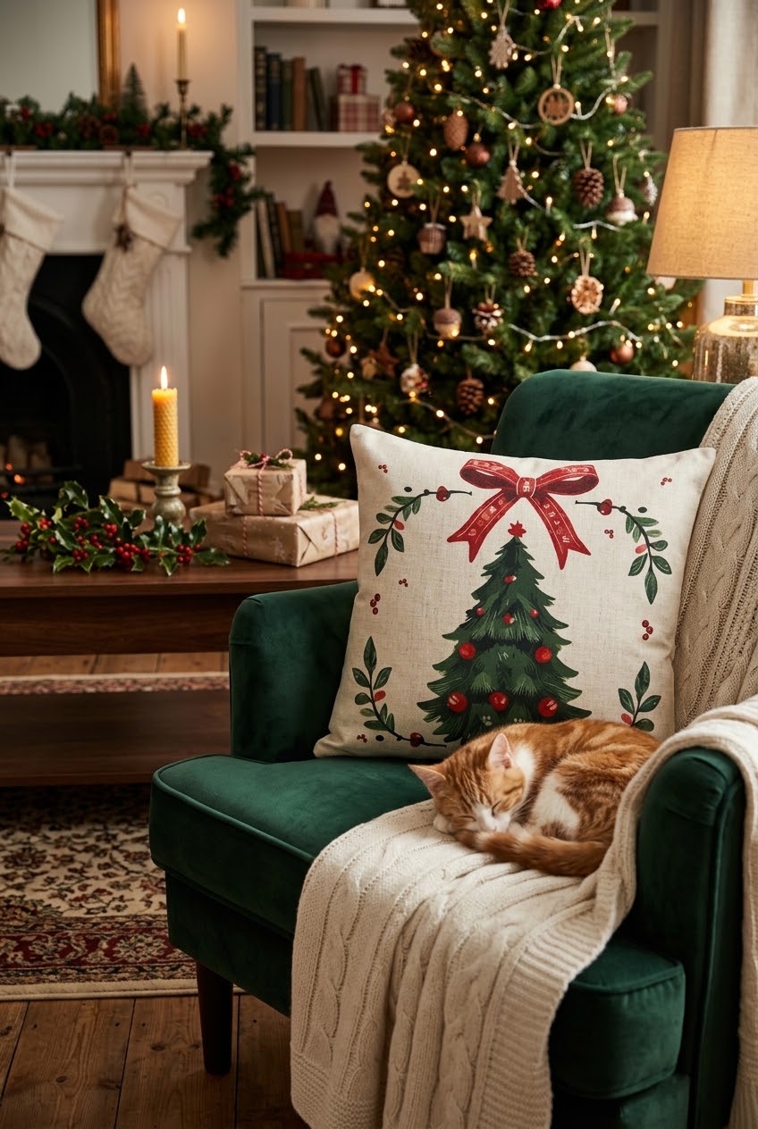 Traditional Christmas Cushion